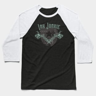 Ink Junkie Tattoo Lover Vintage Baseball T-Shirt